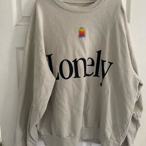 Beige 'Lonely' Sweatshirt